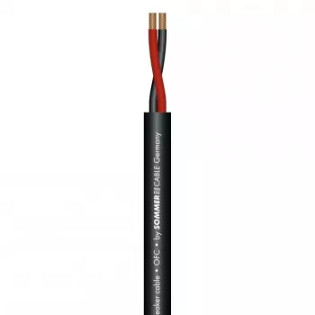 Cabo de altifalante Sommer Cable 425-0051 Meridian Mobile SP225 2x2,5 mm² PVC preto 7,0 mm