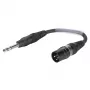 Cabo adaptador Sommer Cable, ficha jack estéreo 6,3 mm macho para ficha XLR 3 pólos macho, preto, 0,15 m (SGFDU0015-SW)