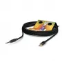 Cabo patch/insert Sommer Cable Club Series MKII, 2 x 0,34 mm², ficha jack estéreo de 6,3 mm para ficha mini jack estéreo de 3,5 mm, HICON, preto, 0,25 m (CS63-0025-SW)