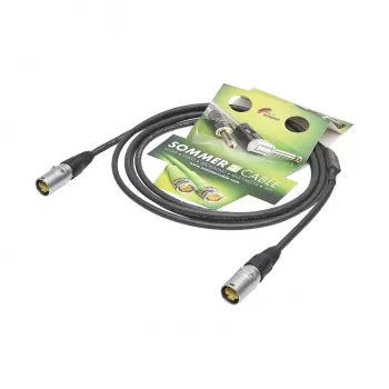 Cabo de rede Sommer Cable SC-Mercator CAT.7 PUR, 8 x 0,14 mm², RJ45 para RJ45, NEUTRIK, preto, 3 m (P7NE-0300-SW)