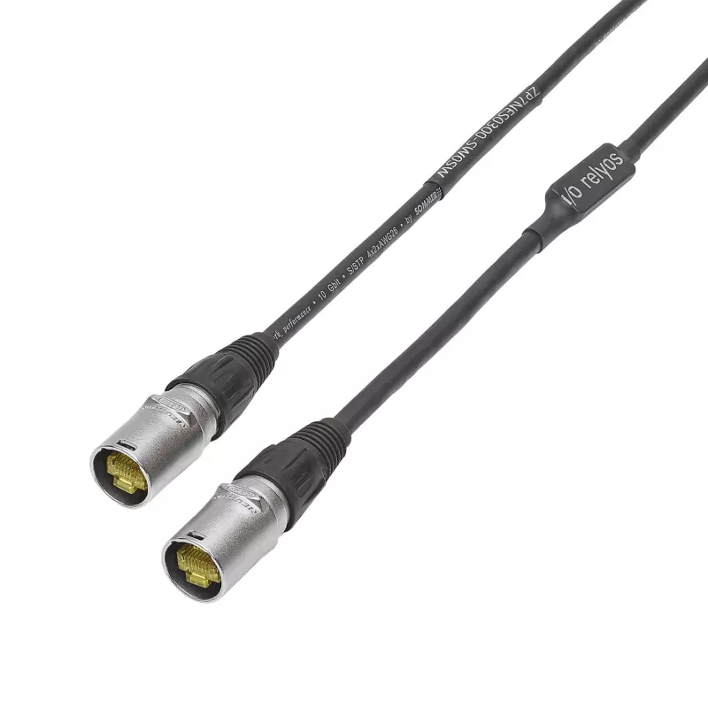 Cabo de rede Sommer Cable SC-Mercator CAT.7 PUR, 8 x 0,14 mm², RJ45 para RJ45, NEUTRIK, preto, 3 m (P7NE-0300-SW)