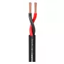 Cabo de coluna Sommer Cable 440-0051 Meridian Mobile SP240 2 x 4,0 mm² - Preto - ao metro
