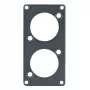 Painel frontal Sommer Cable SYPFB1-2D - Preto, 2 recortes de tamanho D para sistema SYP-1