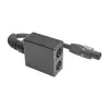 Adaptador de áudio com ficha de coluna Sommer Cable SPY-N153, reto, antracite