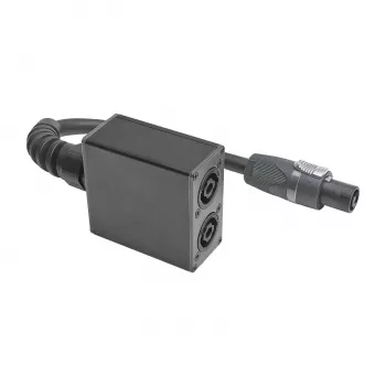 Adaptador de áudio com ficha de coluna Sommer Cable SPY-N153, reto, antracite
