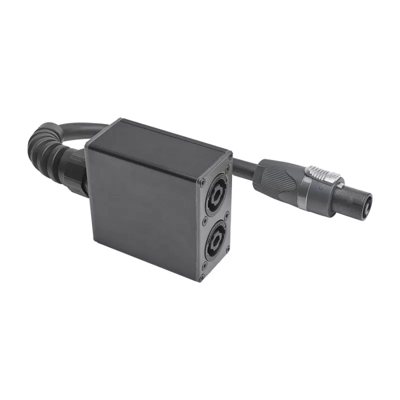 Adaptador de áudio com ficha de coluna Sommer Cable SPY-N153, reto, antracite
