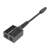Adaptador de áudio com ficha de coluna Sommer Cable SPY-N153, reto, antracite