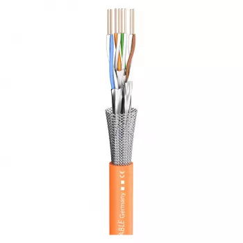 Cabo de instalação de rede Sommer Cable SC-Mercator CAT.7 S/FTP 8x condutor interno 4x2² FRNC - laranja