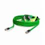 Cabo de patch de vídeo Sommer Cable SC-Slimline (RCB) 75 Ω, ficha BNC macho para ficha BNC macho, NEUTRIK, verde, 0,6 m (SNGR-0060-GN-SW)