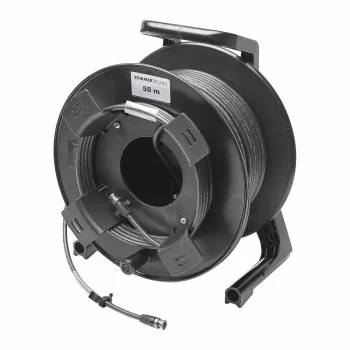 Cabo de vídeo Sommer Cable SC-Vector PLUS 1.2/4.8 DZ em bobina, ficha BNC macho para ficha BNC macho, NEUTRIK, preto, 50 m (DZGXG5000-SW-SW)