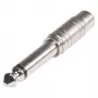 Adaptador Sommer Cable HICON, ficha jack mono de 6,3 mm para conector fêmea RCA, reto, cromado (HI-JM6CI-MF)