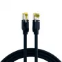 EFB Elektronik ECOLAN DRAKA UC900 Hirose TM31 cabo de rede RJ-45 macho para RJ-45 macho Cat.6A S/FTP LSZH, preto, 15 m