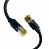 EFB Elektronik ECOLAN DRAKA UC900 Hirose TM31 cabo de rede RJ-45 macho para RJ-45 macho Cat.6A S/FTP LSZH, preto, 15 m