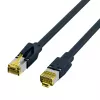 EFB Elektronik ECOLAN DRAKA UC900 Hirose TM31 cabo de rede RJ-45 macho para RJ-45 macho Cat.6A S/FTP LSZH, preto, 15 m