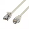 Cabo patch RJ45 EFB Elektronik Cat.6A U/FTP TPE 4mm Ultraflex cinzento 3 m