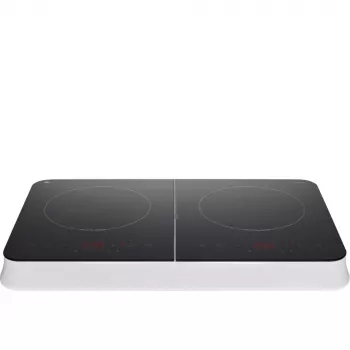 MEDION LIFE placa de indução dupla MD18493 (preto, 3500 Watt, 2x 20 cm)