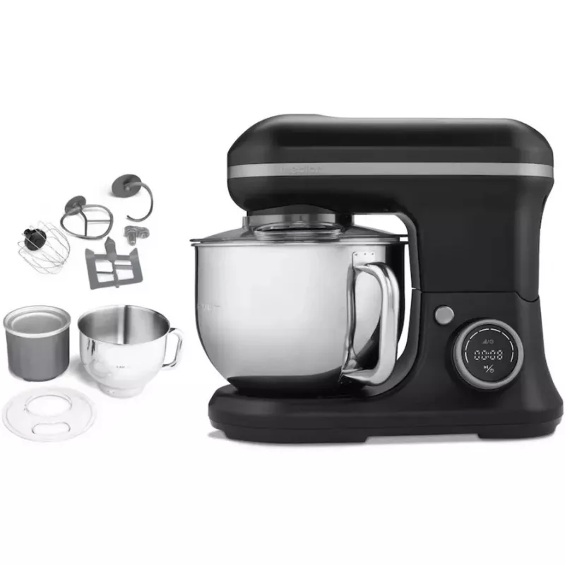 MEDION LIFE robot de cozinha digital MD18420 (preto, 1200 W, tigela de 5 L, incl. tigela para gelo)