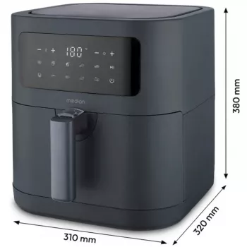 MEDION Life MD 11740 E40 XL fritadeira de ar quente, cinzento, 2150 W, cesto de 5,2 L