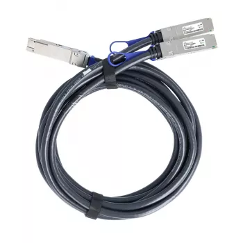 Cabo breakout direct attach passivo 200Gb/s QSFP56 para 2x100Gb/s QSFP56 BlueOptics NVIDIA 980-9I39E-00H001 BlueLAN, 1 metro