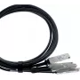 BlueLAN QDD-4ZQ100-CU2M-BL Cabo DAC Breakout 400G QSFP-DD para 4x100G QSFP56 2m