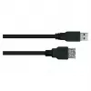 Cabo de extensão USB 3.0 KABELMEISTER, ficha Type-A macho para fêmea, 0,5 m, preto