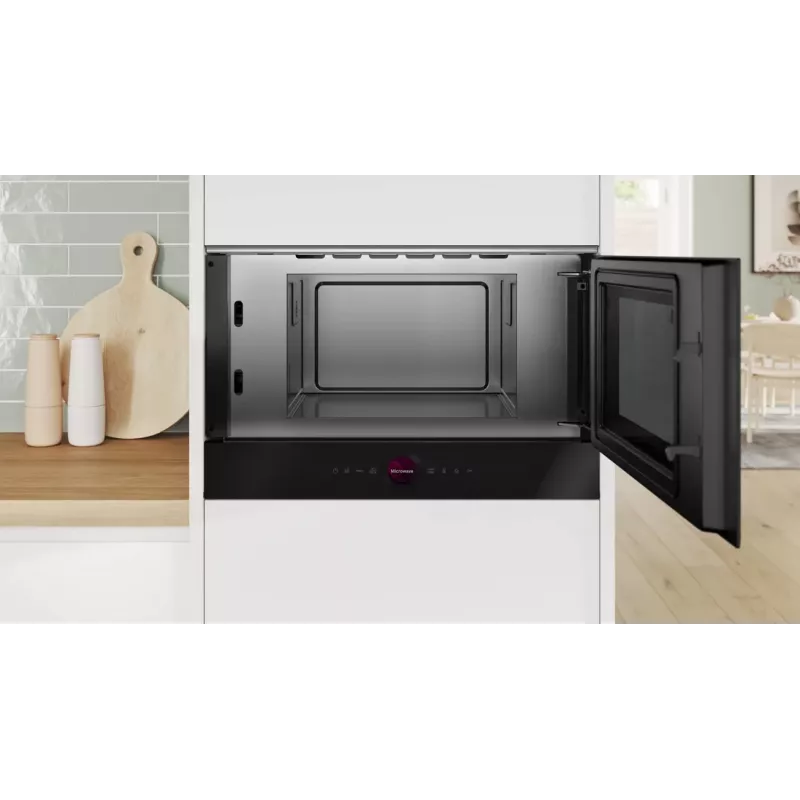 Bosch BFR9221B1 Micro-ondas de encastrar 21L 900W Aço inoxidável Série 8