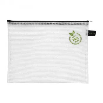 FolderSys Bolsa com fecho de correr para documentos B5 Transparente