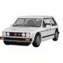 COBI 24662 Volkswagen Golf GTI (1976-1983) conjunto de construção, 1:35, branco