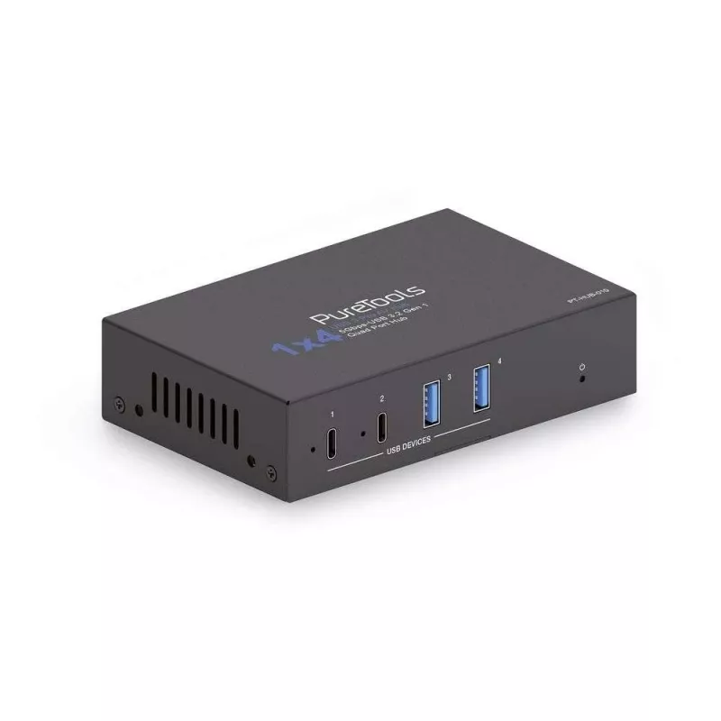 PureLink PT-Hub-010 Hub industrial USB 3.2 Gen 1 de 4 portas 2x USB-A 2x USB-C