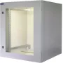 RESISTER Armário de Rede 19 polegadas Pro - IP66 para Exterior e Indústria - Porta com Janela - 16U - 600x600 mm - Cinzento Claro (RAL 7035) (90RR19WV166GG)
