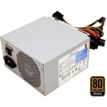 Seasonic SSP-600ES2 Bulk 600W Fonte de Alimentação, Cinzento, 80 PLUS Bronze, ATX
