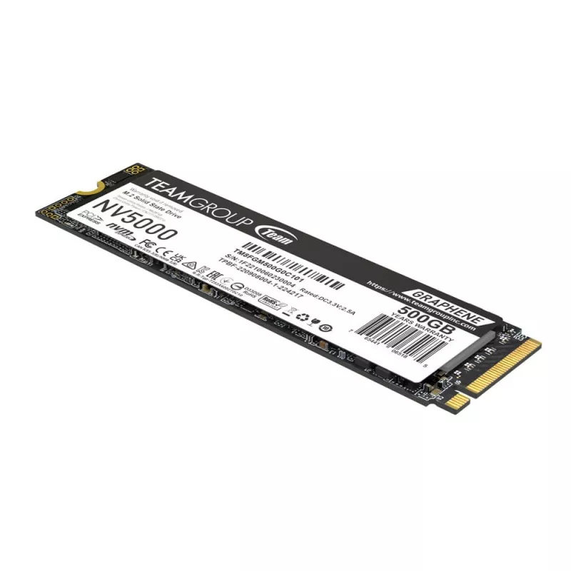 Team Group NV5000 500 GB M.2 PCIe Gen4 x4 NVMe SSD - 4500 MB/s Leitura