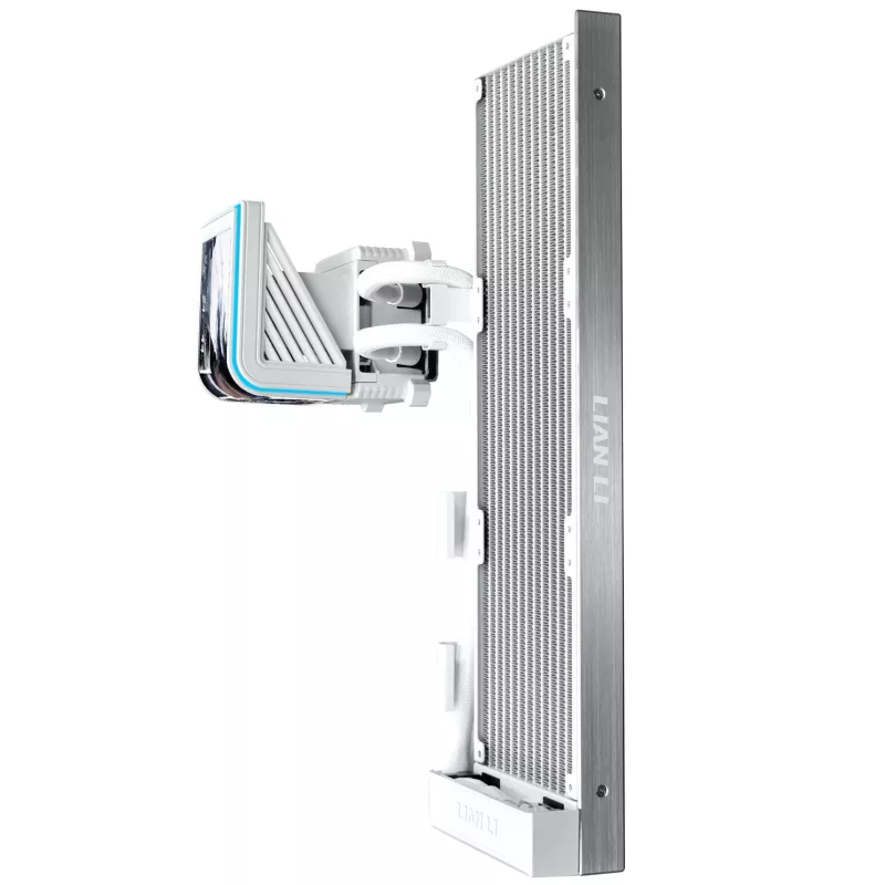 Lian Li HydroShift II OLED Curved 360 Fanless Refrigeração Líquida AIO para CPU, 360 mm Radiador, Ecrã OLED - Branco
