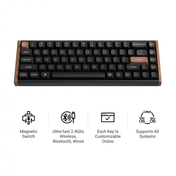 Keychron K6H-Q1 65% Magnético Branco