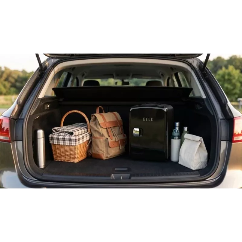 ELLE Home ESDAF101BKEU Mini Frigorífico 4L Preto