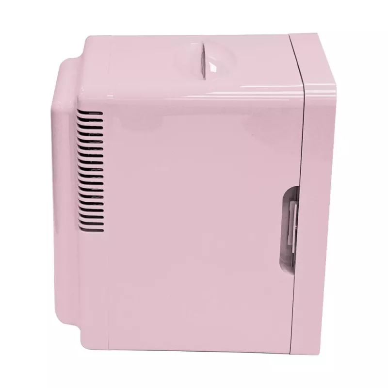 ELLE Home ESDAF01PUEU Mini Frigorífico com Espelho de Maquilhagem LED 6L Lilás