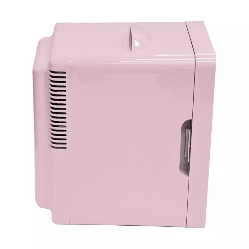 ELLE Home ESDAFX08PUEU Mini Frigorífico com Espelho de Maquilhagem LED 8L Lilás