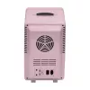 ELLE Home ESDAFX08PUEU Mini Frigorífico com Espelho de Maquilhagem LED 8L Lilás