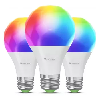 Nanoleaf NF080B02-3A19E Lâmpada LED Inteligente E27 8,5W 1100lm RGBW Matter Thread