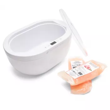 RIO PWAX-EU/1,1 Aquecedor de banho de parafina - 200W, capacidade 2,3kg, branco com detalhes lilás