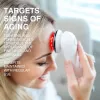 RIO FCAA-EU/1,0 máscara facial LED - terapia de luz vermelha, azul e verde, 150 LED, recarregável