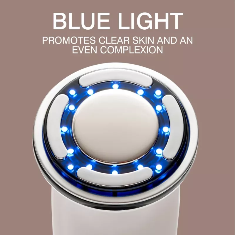 RIO FCAA-EU/1,0 máscara facial LED - terapia de luz vermelha, azul e verde, 150 LED, recarregável