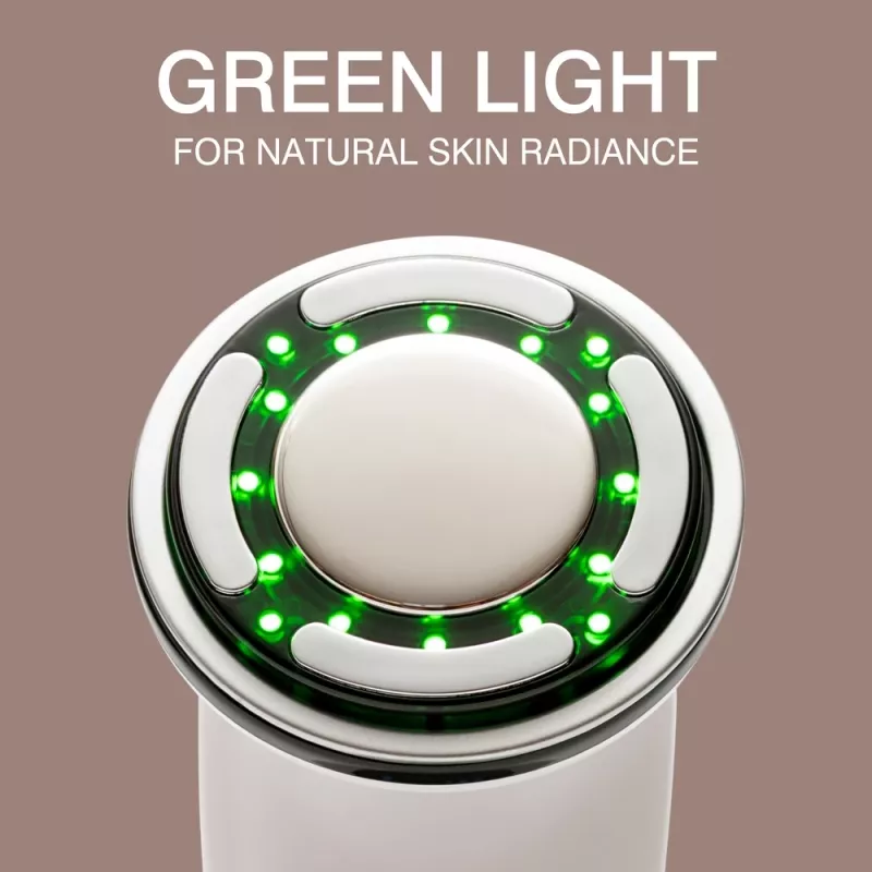 RIO FCAA-EU/1,0 máscara facial LED - terapia de luz vermelha, azul e verde, 150 LED, recarregável