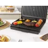Salter EK6236VDE ActiGrill Everyday Grelhador elétrico, 1000 W, antiaderente, preto/prateado