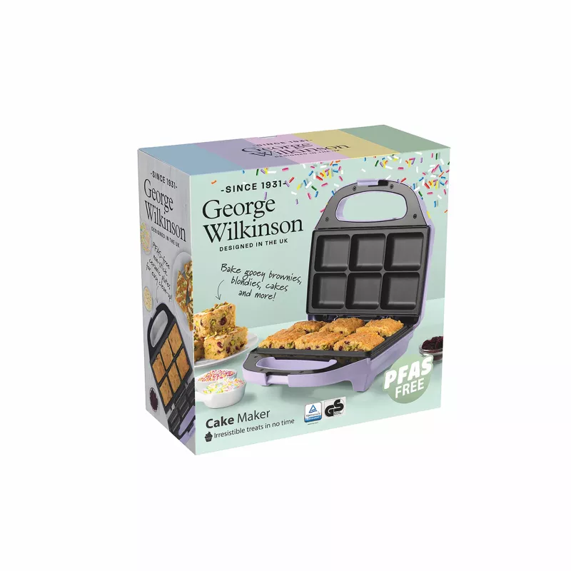 Giles & Posner EK5921GSBLVDE Máquina de bolos - 700W, 7 queques, antiaderente, preto