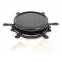 Giles & Posner EK4511GV2VDE Grelhador de raclette de mesa 1200 W 8 pessoas preto/prateado