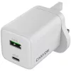 CANYON CU45AC Carregador de parede GaN 45W 1xPD 1xQC UK Branco