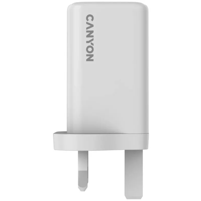 CANYON CU65ACC Carregador de parede GaN 65W 2xPD 1xQC UK branco
