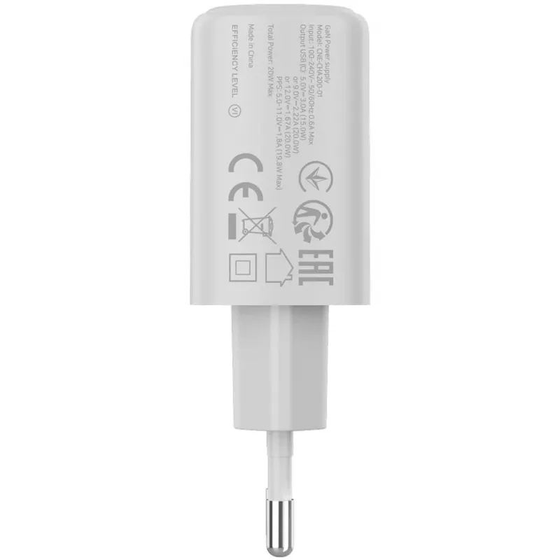 CANYON OnCharge 200 Fonte de alimentação 20W USB-C PD EU branco
