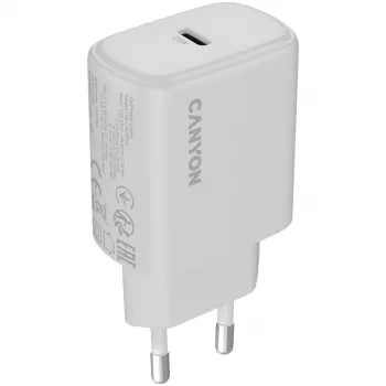 CANYON OnCharge 250 Carregador 25W USB-C PD 3.0 EU branco